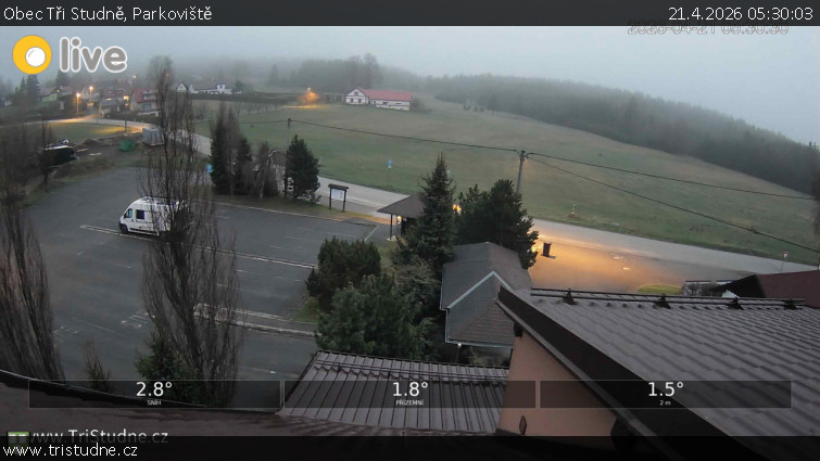 Obec Tři Studně - Parkoviště - 21.4.2026 v 05:30