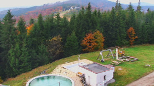 Ski areál SEVERKA v Dolní Lomné - Pohled na bazén - 22.10.2025 v 12:30