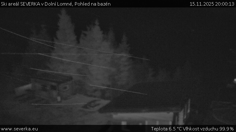 Ski areál SEVERKA v Dolní Lomné - Pohled na bazén - 15.11.2025 v 20:00