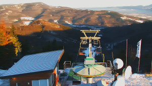 Ski areál SEVERKA v Dolní Lomné - Pohled na bazén - 18.1.2026 v 08:30