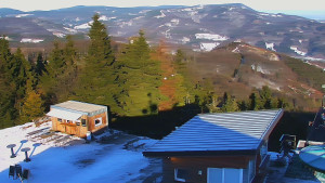 Ski areál SEVERKA v Dolní Lomné - Pohled na bazén - 18.1.2026 v 09:30