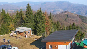 Ski areál SEVERKA v Dolní Lomné - Pohled na bazén - 22.3.2026 v 08:30