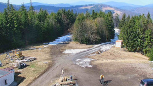 Ski areál SEVERKA v Dolní Lomné - Pohled na bazén - 22.3.2026 v 10:30