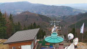 Ski areál SEVERKA v Dolní Lomné - Pohled na bazén - 22.3.2026 v 13:30