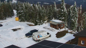 Ski areál SEVERKA v Dolní Lomné - Pohled na bazén - 2.4.2026 v 09:30