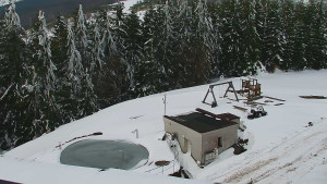 Ski areál SEVERKA v Dolní Lomné - Pohled na bazén - 2.4.2026 v 10:30