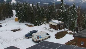 Ski areál SEVERKA v Dolní Lomné - Pohled na bazén - 2.4.2026 v 11:30