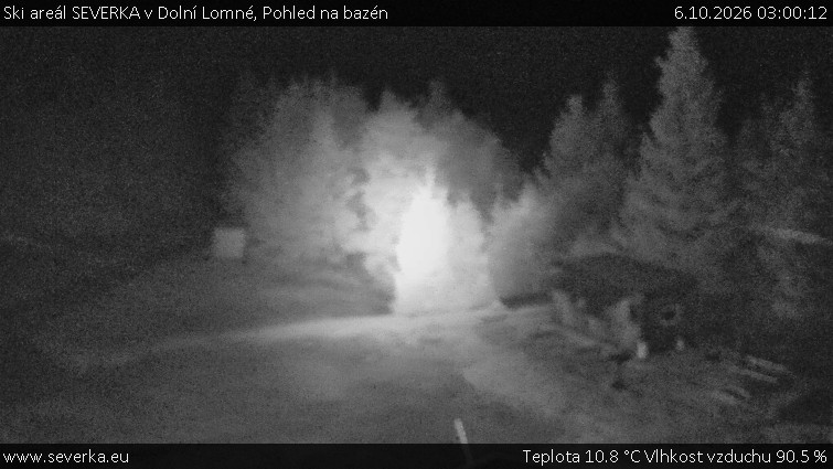 Ski areál SEVERKA v Dolní Lomné - Pohled na bazén - 6.10.2026 v 03:00