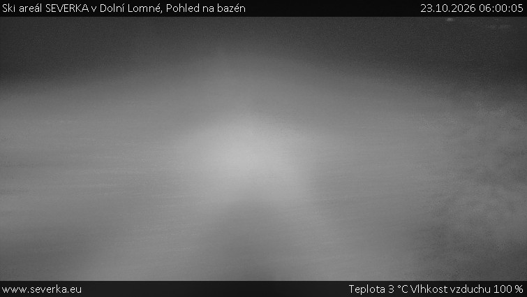 Ski areál SEVERKA v Dolní Lomné - Pohled na bazén - 23.10.2026 v 06:00