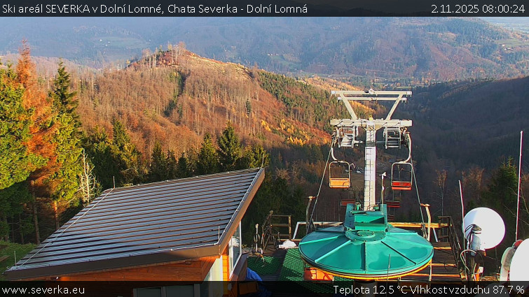 Ski areál SEVERKA v Dolní Lomné - Chata Severka - Dolní Lomná - 2.11.2025 v 08:00 Ski areál SEVERKA v Dolní Lomné - Chata Severka - Dolní Lomná - 2.11.2025 v 08:00