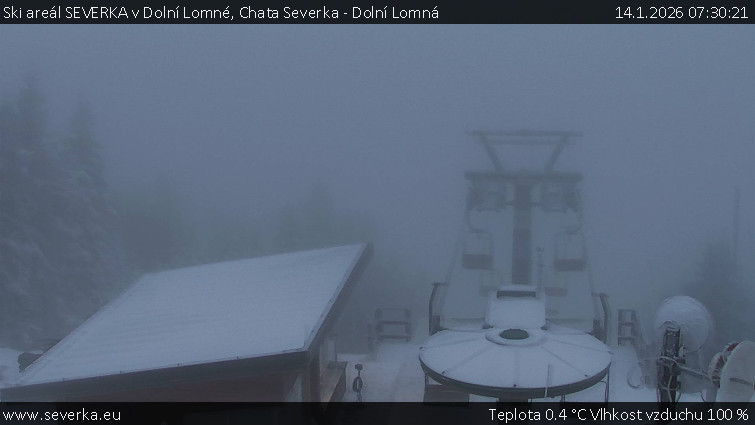Ski areál SEVERKA v Dolní Lomné - Chata Severka - Dolní Lomná - 14.1.2026 v 07:30