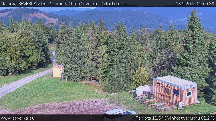 Ski areál SEVERKA v Dolní Lomné - Chata Severka - Dolní Lomná - 18.9.2025 v 09:00