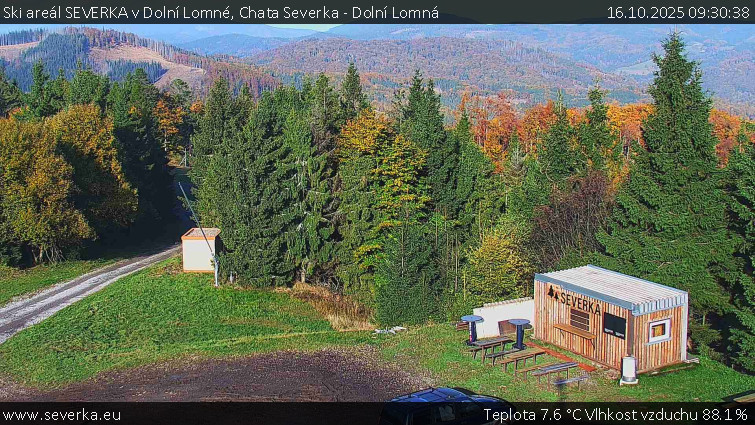 Ski areál SEVERKA v Dolní Lomné - Chata Severka - Dolní Lomná - 16.10.2025 v 09:30 Ski areál SEVERKA v Dolní Lomné - Chata Severka - Dolní Lomná - 16.10.2025 v 09:30