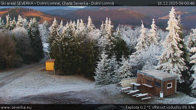 Ski areál SEVERKA v Dolní Lomné - Chata Severka - Dolní Lomná - 16.12.2025 v 08:00