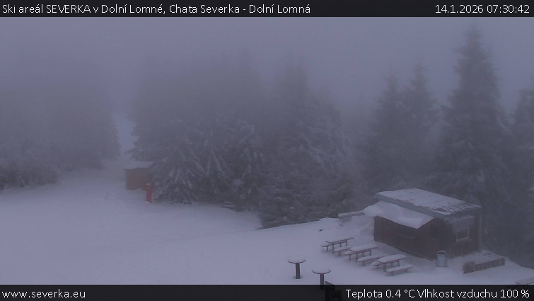 Ski areál SEVERKA v Dolní Lomné - Chata Severka - Dolní Lomná - 14.1.2026 v 07:30