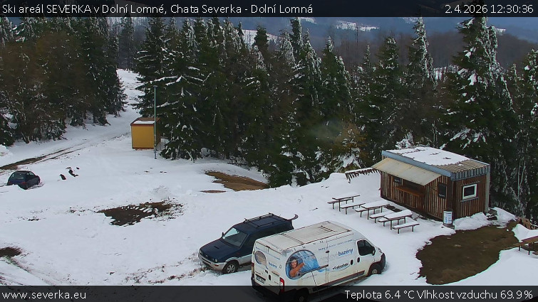 Ski areál SEVERKA v Dolní Lomné - Chata Severka - Dolní Lomná - 2.4.2026 v 12:30