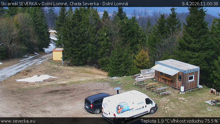 Ski areál SEVERKA v Dolní Lomné - Chata Severka - Dolní Lomná - 9.4.2026 v 11:00