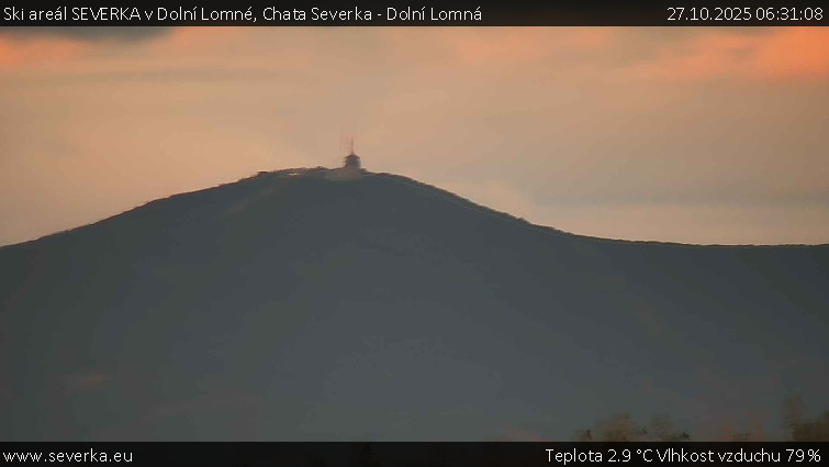 Ski areál SEVERKA v Dolní Lomné - Chata Severka - Dolní Lomná - 27.10.2025 v 06:31 Ski areál SEVERKA v Dolní Lomné - Chata Severka - Dolní Lomná - 27.10.2025 v 06:31
