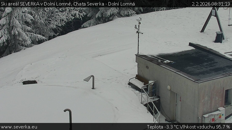 Ski areál SEVERKA v Dolní Lomné - Chata Severka - Dolní Lomná - 2.2.2026 v 08:31