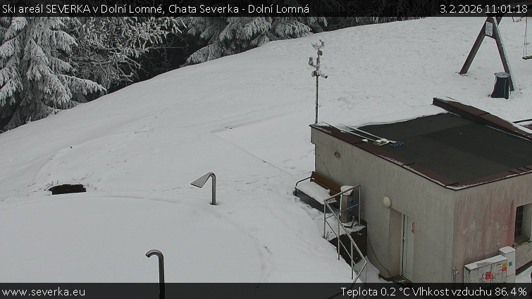 Ski areál SEVERKA v Dolní Lomné - Chata Severka - Dolní Lomná - 3.2.2026 v 11:01