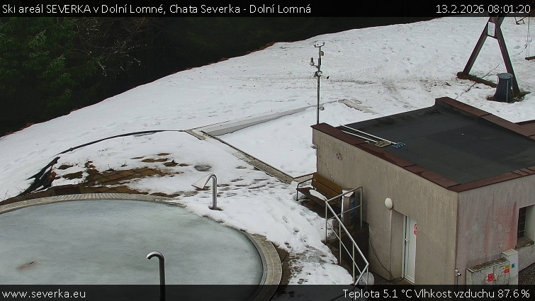 Ski areál SEVERKA v Dolní Lomné - Chata Severka - Dolní Lomná - 13.2.2026 v 08:01