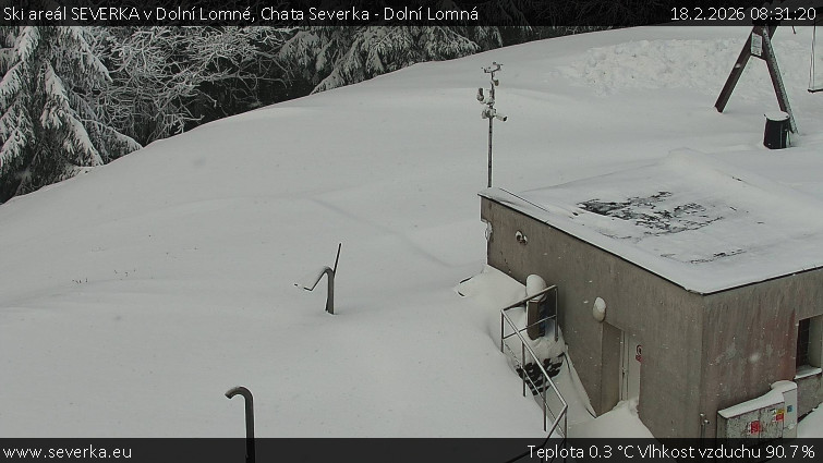 Ski areál SEVERKA v Dolní Lomné - Chata Severka - Dolní Lomná - 18.2.2026 v 08:31