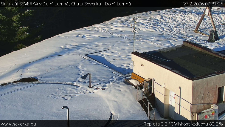 Ski areál SEVERKA v Dolní Lomné - Chata Severka - Dolní Lomná - 27.2.2026 v 07:31