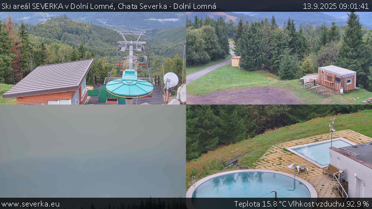 Ski areál SEVERKA v Dolní Lomné - Chata Severka - Dolní Lomná - 13.9.2025 v 09:01 Ski areál SEVERKA v Dolní Lomné - Chata Severka - Dolní Lomná - 13.9.2025 v 09:01