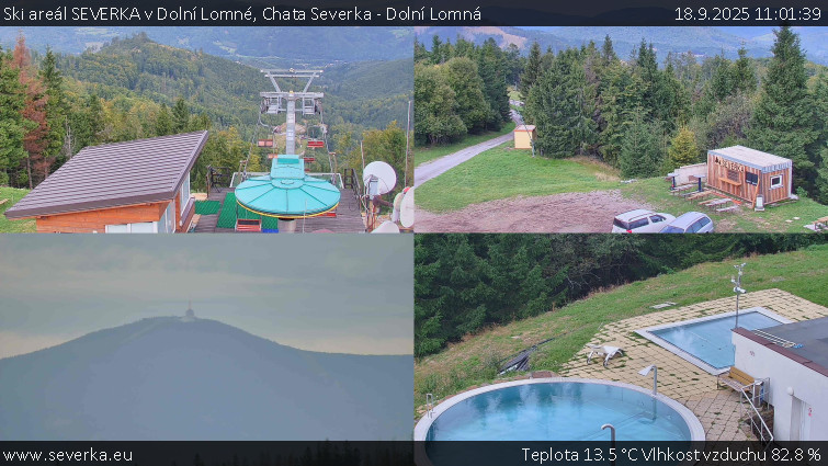 Ski areál SEVERKA v Dolní Lomné - Chata Severka - Dolní Lomná - 18.9.2025 v 11:01