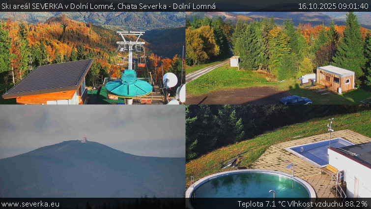 Ski areál SEVERKA v Dolní Lomné - Chata Severka - Dolní Lomná - 16.10.2025 v 09:01 Ski areál SEVERKA v Dolní Lomné - Chata Severka - Dolní Lomná - 16.10.2025 v 09:01