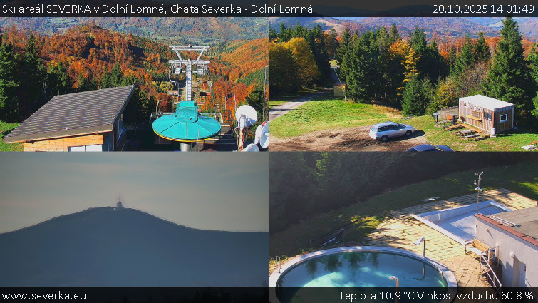 Ski areál SEVERKA v Dolní Lomné - Chata Severka - Dolní Lomná - 20.10.2025 v 14:01 Ski areál SEVERKA v Dolní Lomné - Chata Severka - Dolní Lomná - 20.10.2025 v 14:01