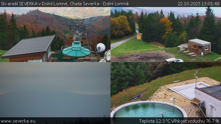 Ski areál SEVERKA v Dolní Lomné - Chata Severka - Dolní Lomná - 22.10.2025 v 13:01 Ski areál SEVERKA v Dolní Lomné - Chata Severka - Dolní Lomná - 22.10.2025 v 13:01