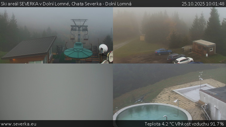 Ski areál SEVERKA v Dolní Lomné - Chata Severka - Dolní Lomná - 25.10.2025 v 10:01 Ski areál SEVERKA v Dolní Lomné - Chata Severka - Dolní Lomná - 25.10.2025 v 10:01