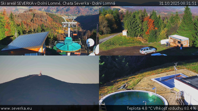 Ski areál SEVERKA v Dolní Lomné - Chata Severka - Dolní Lomná - 31.10.2025 v 08:31 Ski areál SEVERKA v Dolní Lomné - Chata Severka - Dolní Lomná - 31.10.2025 v 08:31