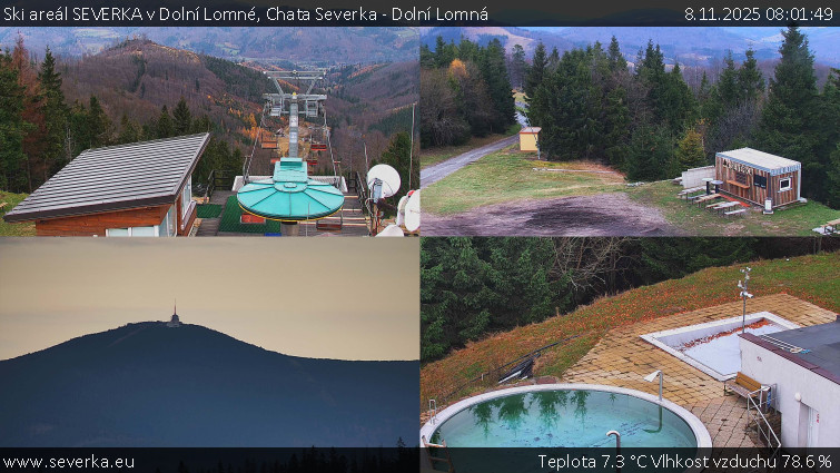 Ski areál SEVERKA v Dolní Lomné - Chata Severka - Dolní Lomná - 8.11.2025 v 08:01