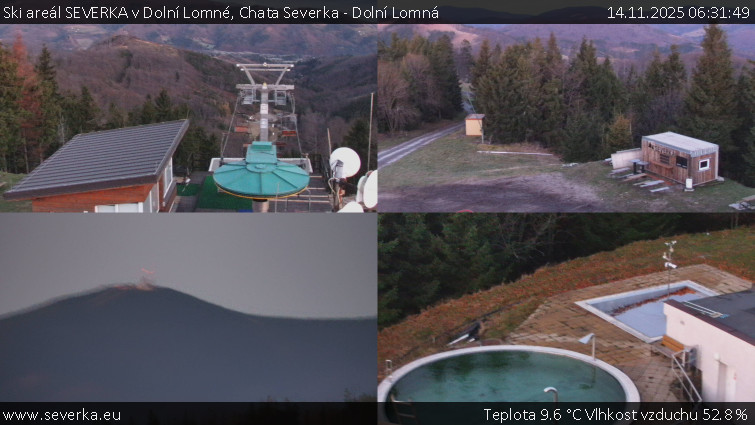 Ski areál SEVERKA v Dolní Lomné - Chata Severka - Dolní Lomná - 14.11.2025 v 06:31