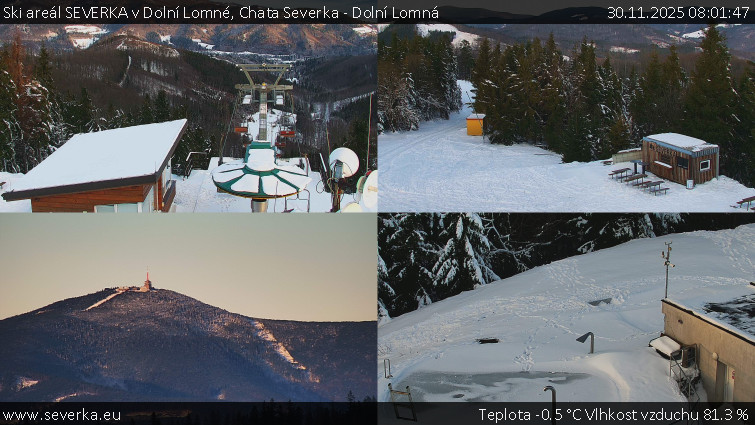 Ski areál SEVERKA v Dolní Lomné - Chata Severka - Dolní Lomná - 30.11.2025 v 08:01
