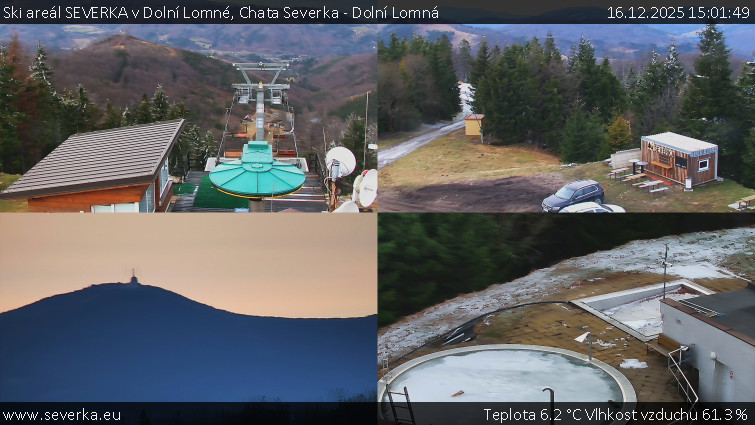 Ski areál SEVERKA v Dolní Lomné - Chata Severka - Dolní Lomná - 16.12.2025 v 15:01