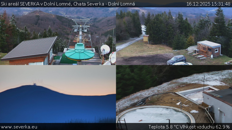 Ski areál SEVERKA v Dolní Lomné - Chata Severka - Dolní Lomná - 16.12.2025 v 15:31