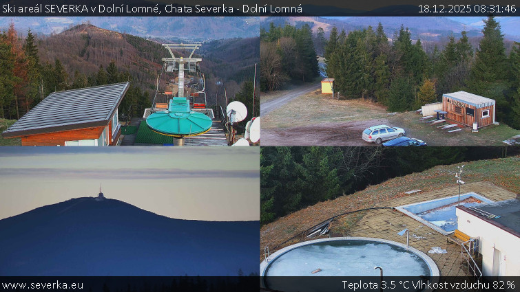 Ski areál SEVERKA v Dolní Lomné - Chata Severka - Dolní Lomná - 18.12.2025 v 08:31