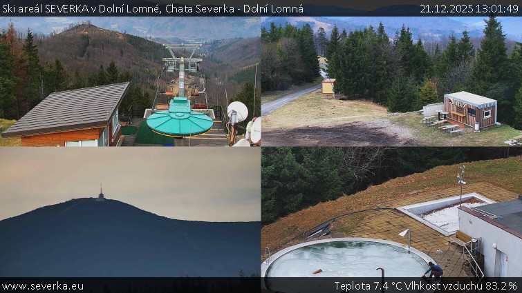 Ski areál SEVERKA v Dolní Lomné - Chata Severka - Dolní Lomná - 21.12.2025 v 13:01