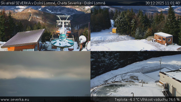 Ski areál SEVERKA v Dolní Lomné - Chata Severka - Dolní Lomná - 30.12.2025 v 11:01
