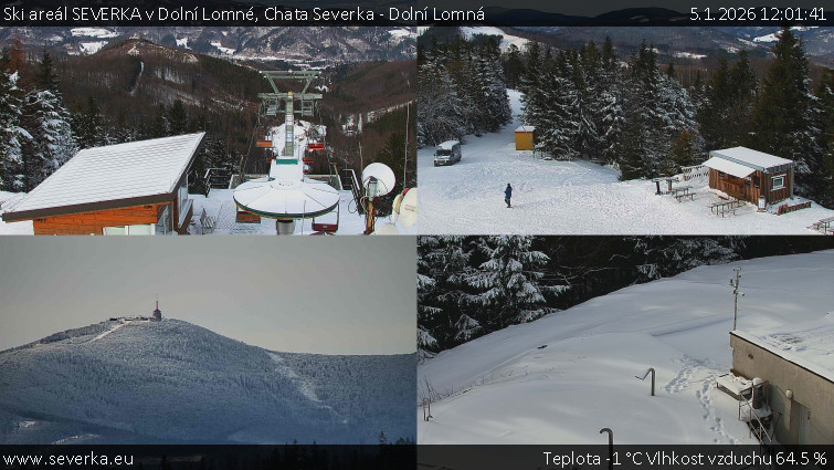 Ski areál SEVERKA v Dolní Lomné - Chata Severka - Dolní Lomná - 5.1.2026 v 12:01