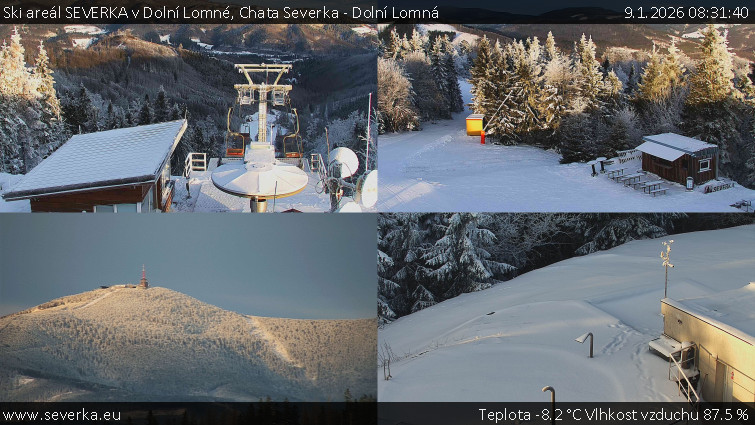 Ski areál SEVERKA v Dolní Lomné - Chata Severka - Dolní Lomná - 9.1.2026 v 08:31
