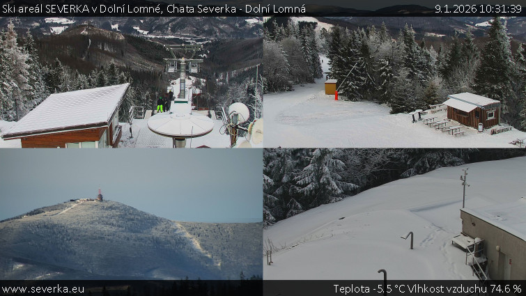 Ski areál SEVERKA v Dolní Lomné - Chata Severka - Dolní Lomná - 9.1.2026 v 10:31