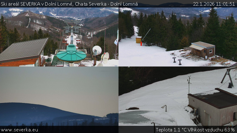 Ski areál SEVERKA v Dolní Lomné - Chata Severka - Dolní Lomná - 22.1.2026 v 11:01