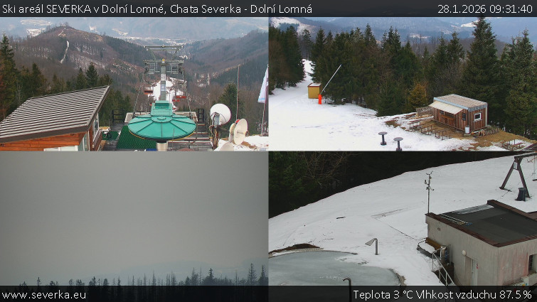 Ski areál SEVERKA v Dolní Lomné - Chata Severka - Dolní Lomná - 28.1.2026 v 09:31