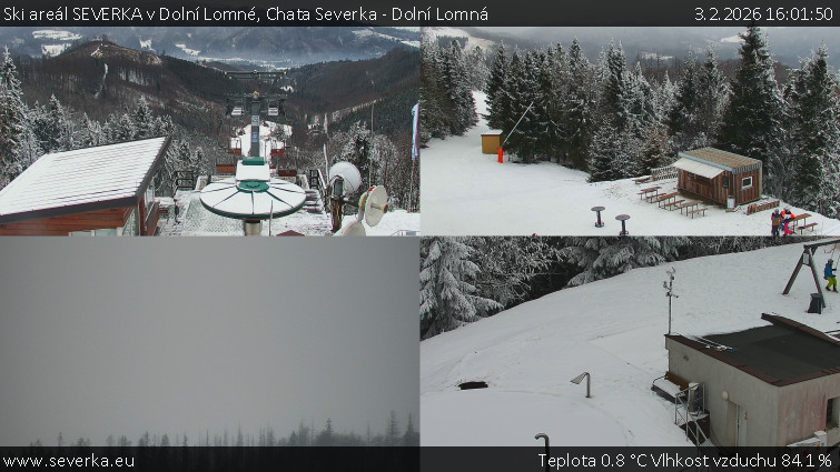 Ski areál SEVERKA v Dolní Lomné - Chata Severka - Dolní Lomná - 3.2.2026 v 16:01