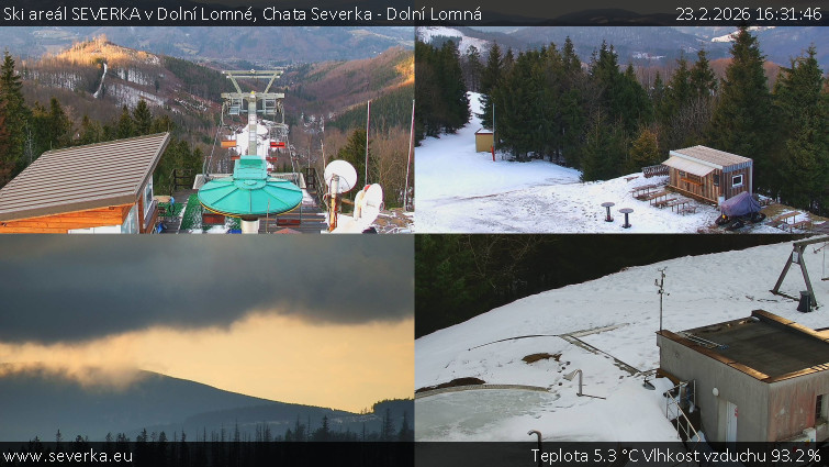 Ski areál SEVERKA v Dolní Lomné - Chata Severka - Dolní Lomná - 23.2.2026 v 16:31