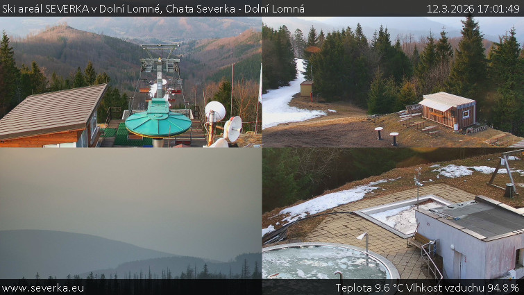 Ski areál SEVERKA v Dolní Lomné - Chata Severka - Dolní Lomná - 12.3.2026 v 17:01